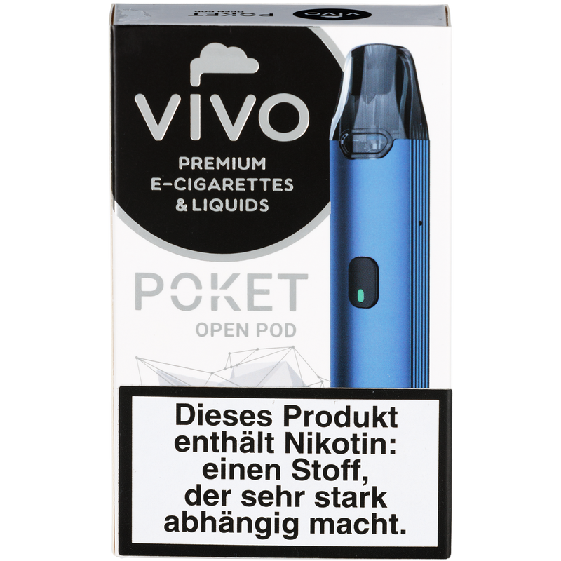 VIVO Poket Open Pod blau Detailansicht World of Smoke