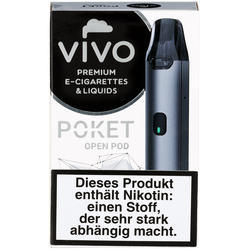 VIVO Poket Open Pod grau Detailansicht World of Smoke