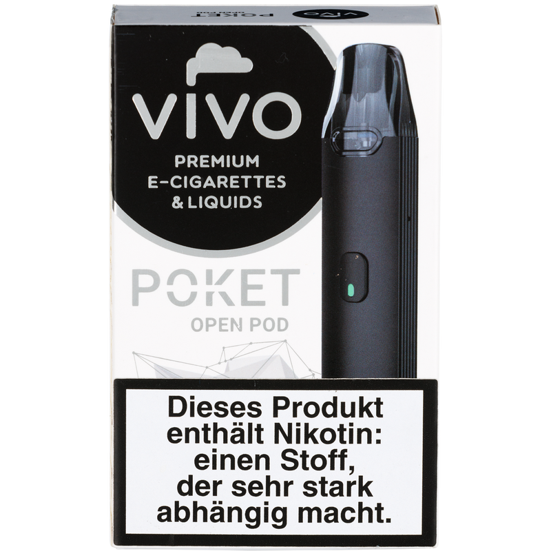 VIVO Poket Open Pod schwarz Detailansicht World of Smoke