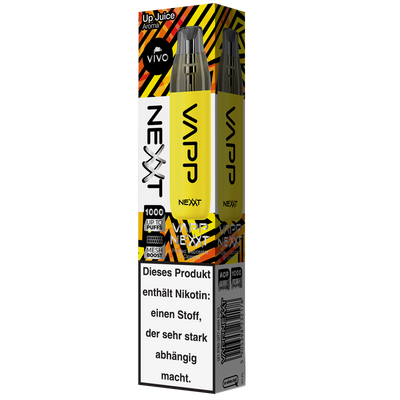 VIVO VAPP Nexxt Einweg E-Zigarette Up Juice 20mg/ml bis zu 1000 Züge Detailansicht World of Smoke