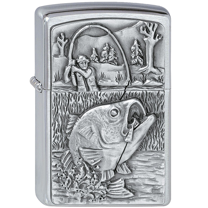 Zippo 2000407 Bass Fishing Frontansicht World of Smoke