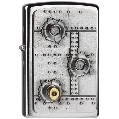 Zippo 2004519 Bullet Holes Frontansicht World of Smoke