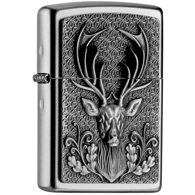 Zippo 2004736 Deer head Frontansicht World of Smoke