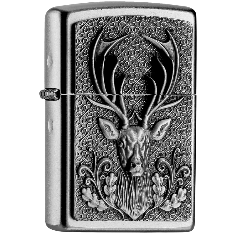 Zippo 2004736 Deer head Frontansicht World of Smoke