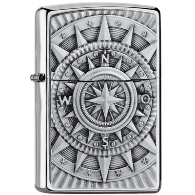 Zippo 2005350 Compass Emblem Frontansicht World of Smoke