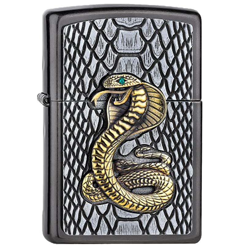 Zippo 2005928 kobra new Frontansicht World of Smoke