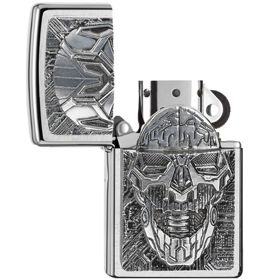 Zippo 2007759 200 Technic Skull Trick Frontansicht World of Smoke