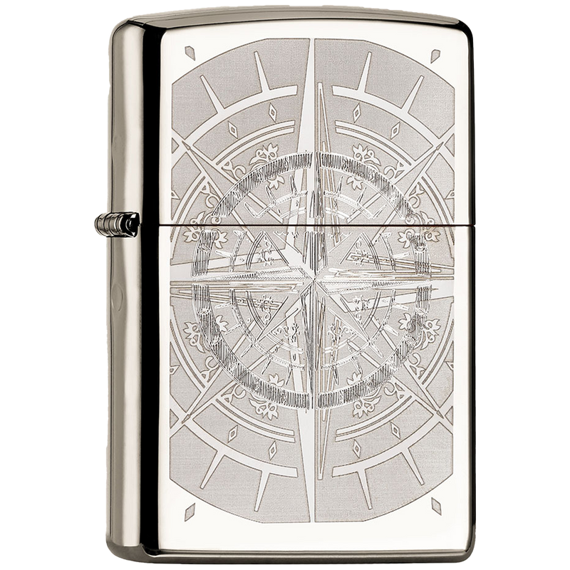 Zippo 60001008 Kompass Frontansicht World of Smoke