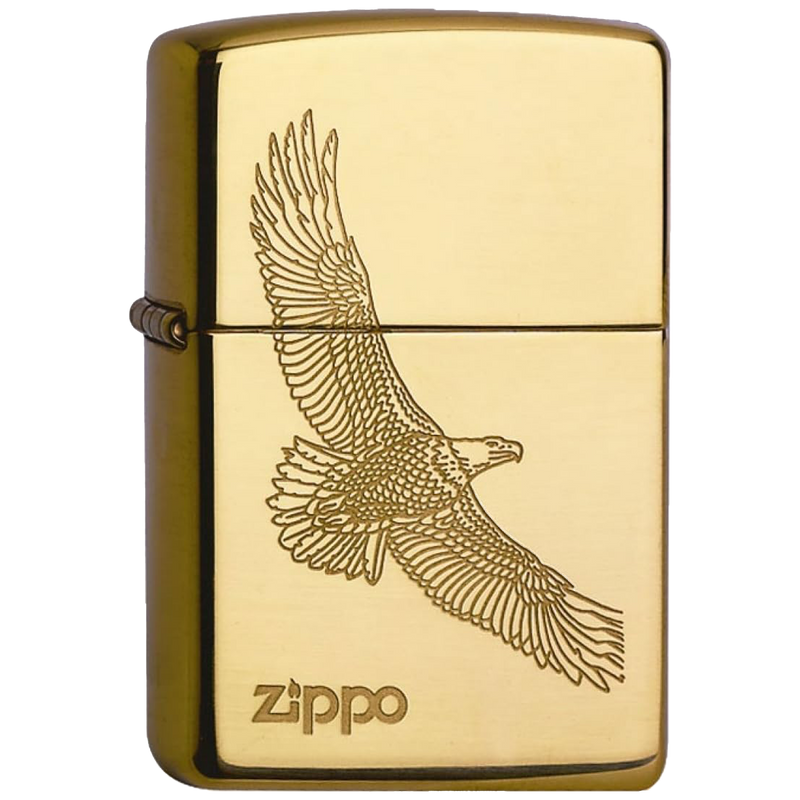 Zippo 60001332 Eagle brass  Frontansicht World of Smoke