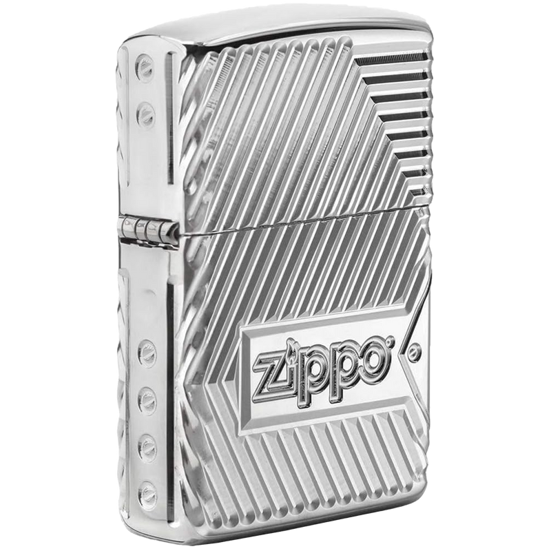 Zippo 60004306 Wrapped chrom p  Frontansicht World of Smoke