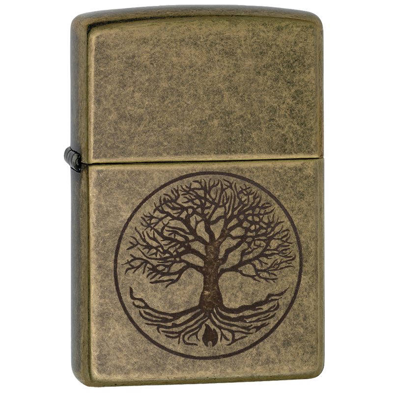 Zippo 60005187 PL 201FB Tree of Life Frontansicht World of Smoke