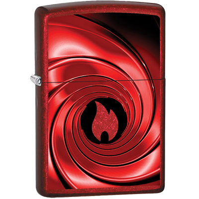 Zippo 60005302 Red Swirl Design Frontansicht World of Smoke