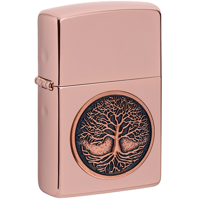Zippo 60005877 Tree of Life Emblem Design Frontansicht World of Smoke