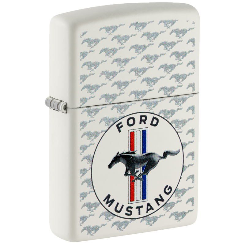 Zippo 60006124 214 Ford Mustang Horse & Bars Device Frontansicht World of Smoke