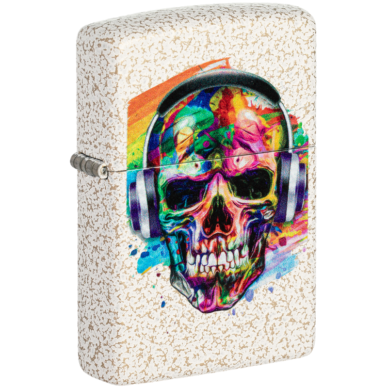 Zippo 60006144 Skull Headphones Design Frontansicht World of Smoke