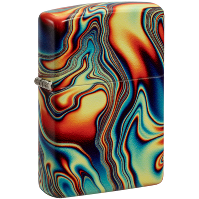 Zippo 60006534 Colorful Swirl Design Frontansicht World of Smoke
