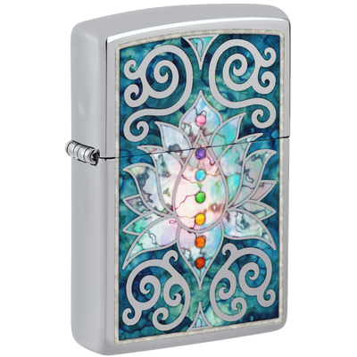 Zippo 60006541 Lotus Flower Design Frontansicht World of Smoke