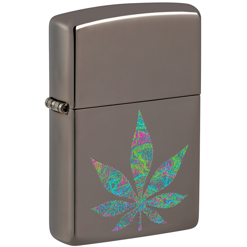 Zippo 60006548 Funky Cannabis Design Frontansicht World of Smoke