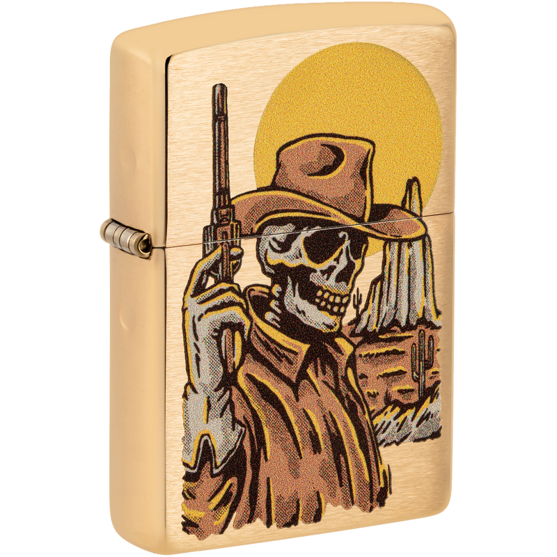 Zippo 60006579 Wild West Skeleton Design Frontansicht World of Smoke