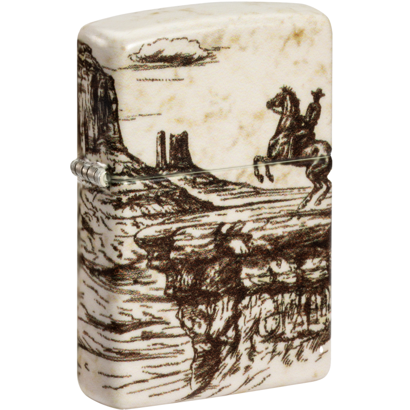 Zippo 60006580 Wild West Scene Design Frontansicht World of Smoke