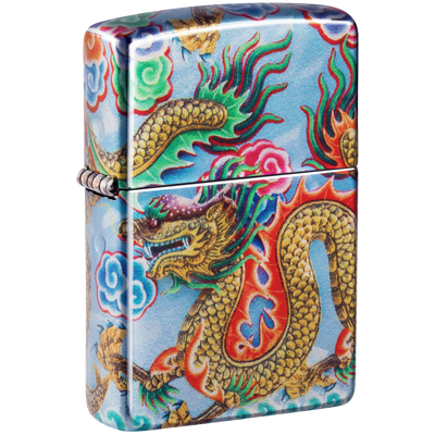 Zippo 60006581 Dragon Design Frontansicht World of Smoke