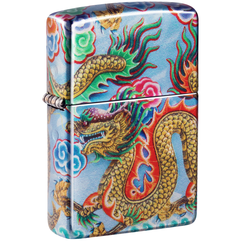 Zippo 60006581 Dragon Design Frontansicht World of Smoke