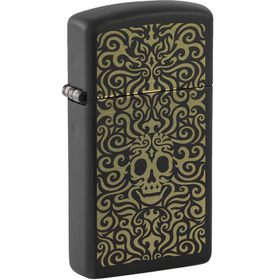 Zippo 60006595 Skull Design Frontansicht World of Smoke