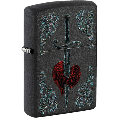 Zippo 60006605 Heart Dagger Tattoo Design Frontansicht World of Smoke