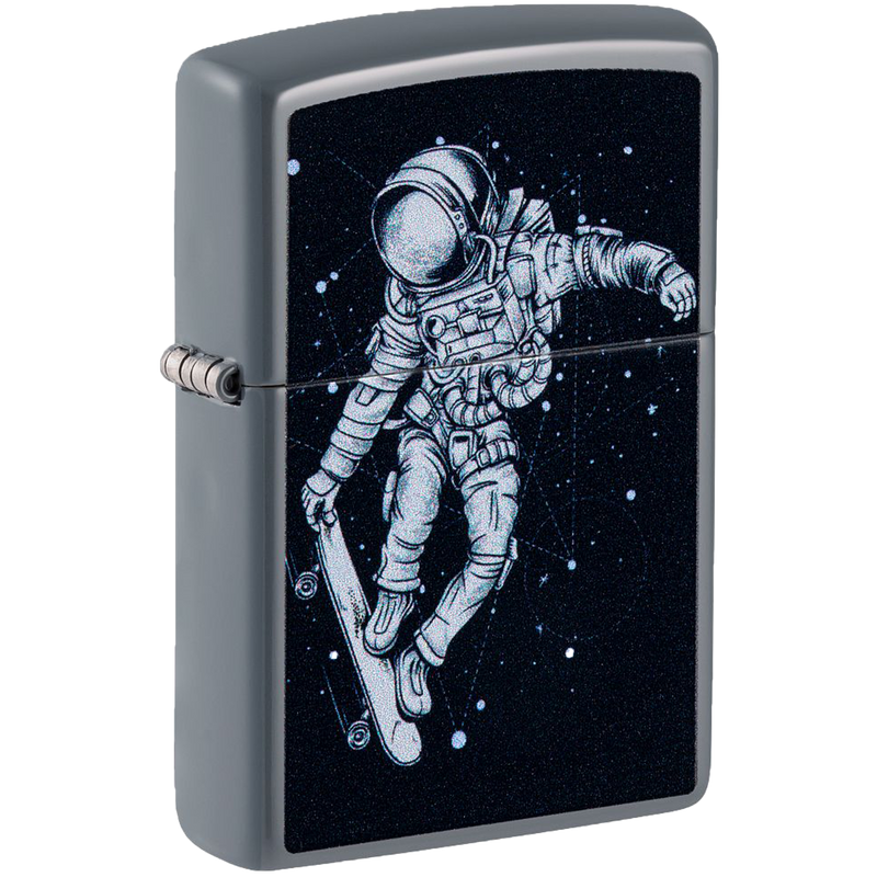 Zippo 60006762 49452 Skateboarding Astronaut Design Frontansicht World of Smoke