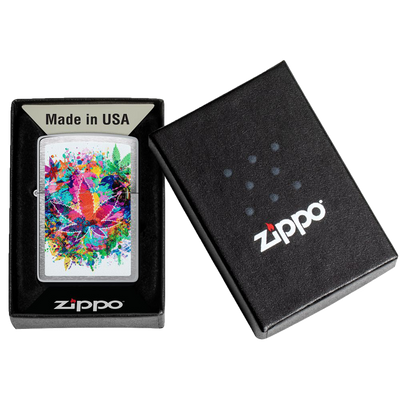 Zippo 60006901 200 Colorful Cannabis Frontansicht World of Smoke