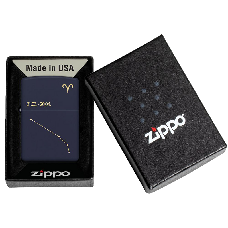 Zippo 60006932 239 Zodiac Aries Design Frontansicht World of Smoke