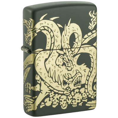 Zippo 60006958 221 Dragon Design Frontansicht World of Smoke