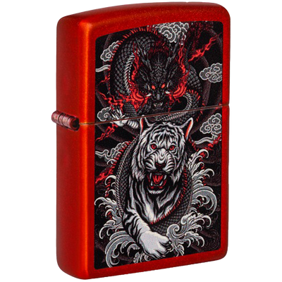 Zippo 60006977 49475 Dragon Tiger Design Frontansicht World of Smoke