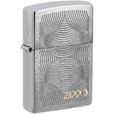 Zippo 60006995 chrom gebürstet 200 Fans Design Frontansicht World of Smoke