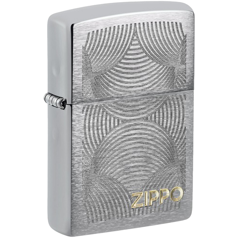 Zippo 60006995 chrom gebürstet 200 Fans Design Frontansicht World of Smoke