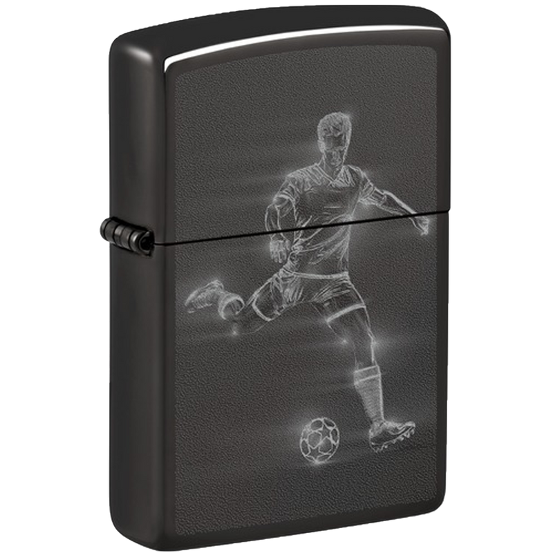 Zippo 60007044 24759 Soccer Player in Action Design Frontansicht World of Smoke