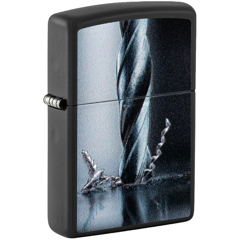 Zippo 60007050 218 Metal Drill Design Frontansicht World of Smoke