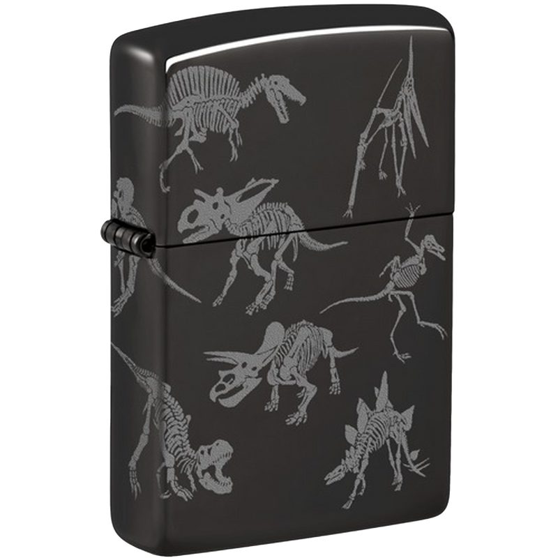 Zippo 60007083 24756 Dinosaur Skeletons Design Frontansicht  World of Smoke