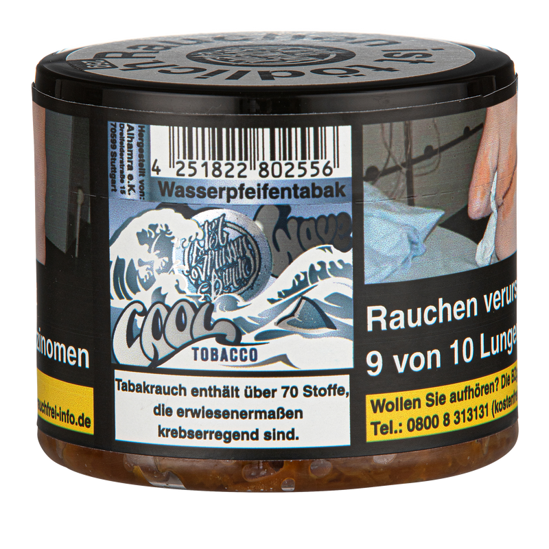 187 Tobacco 25g Cool Wave Frontansicht World of Smoke