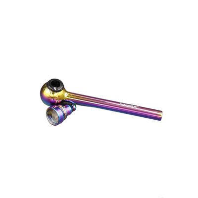 Headshop Dreamliner Glaspfeife 11,5cm, Regenbogenfarben Innenansicht World of Smoke