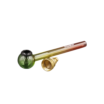 Headshop Dreamliner Glaspfeife 12cm, Reggaefarben Innenansicht World of Smoke