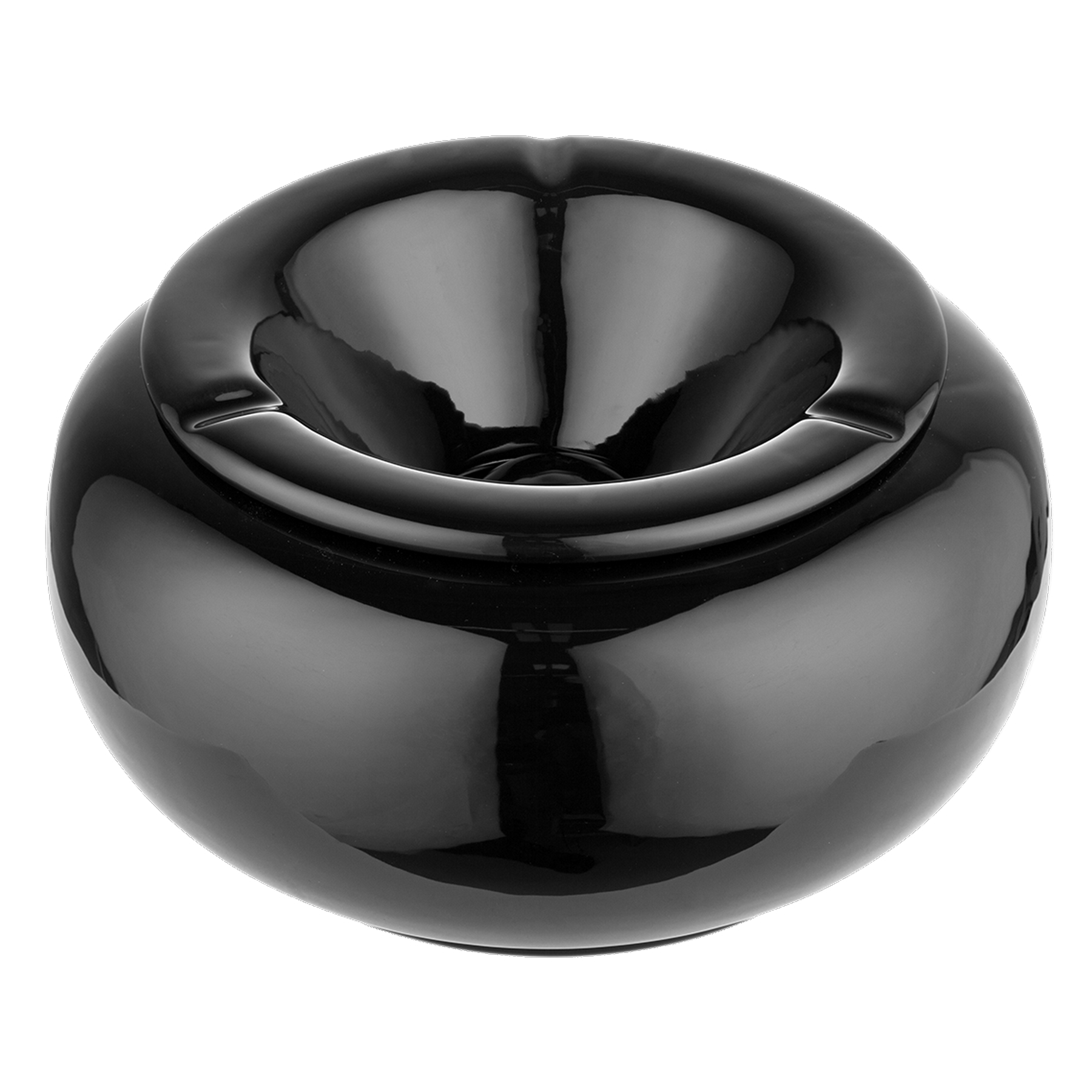 Angelo Aschenbecher Keramik schwarz quadratisch (424008)