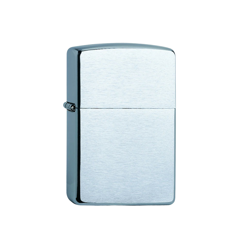 Feuerzeug Zippo 60000804 chrom brushed Frontansicht World of Smoke