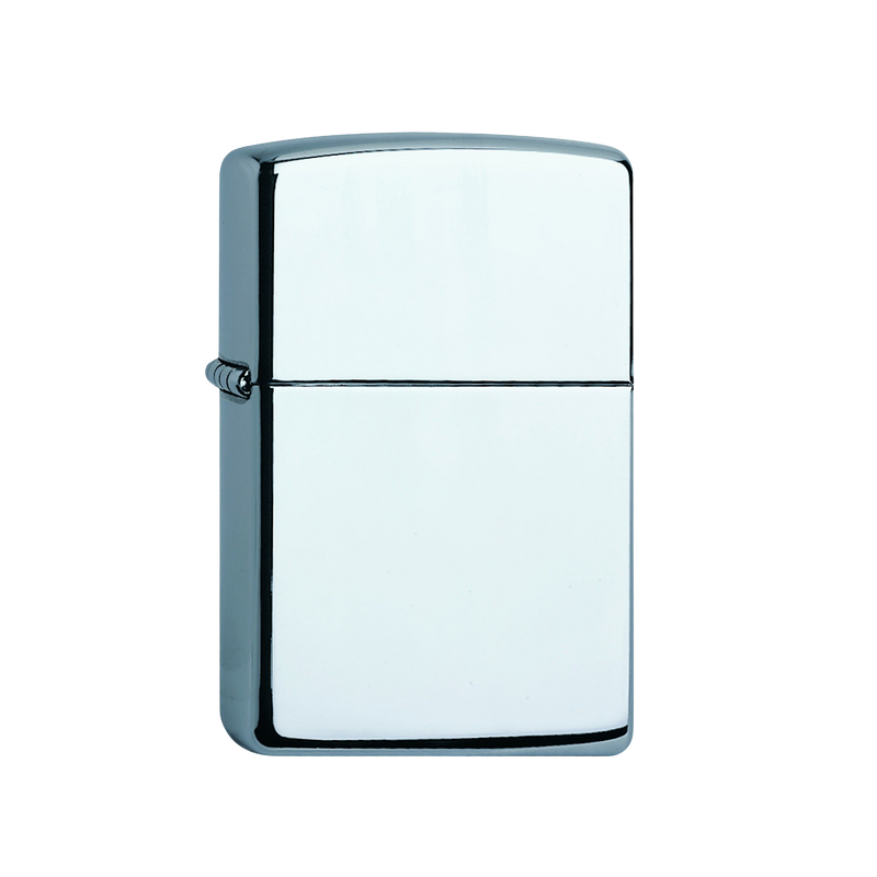 Feuerzeug Zippo 60000805 chrom polished Frontansicht World of Smoke