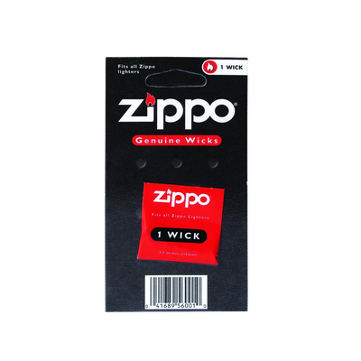 Feuerzeug Zippo 60001324 Dochte 1 Docht / Blister Frontansicht World of Smoke