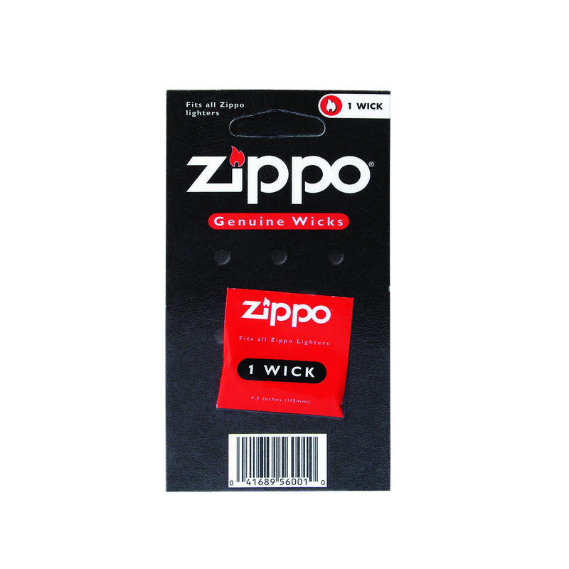 Feuerzeug Zippo 60001324 Dochte 1 Docht / Blister Frontansicht World of Smoke