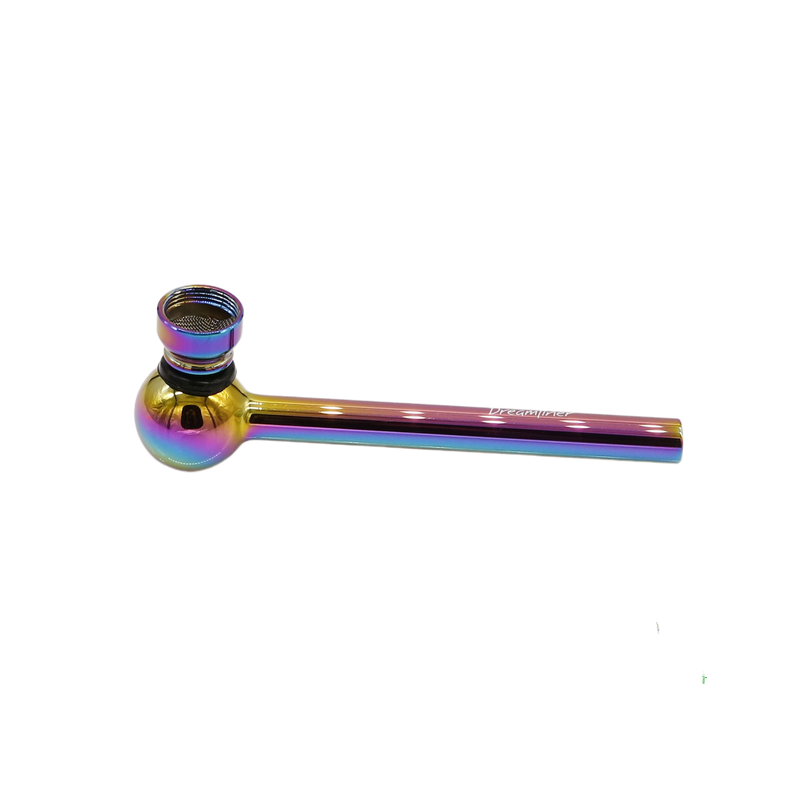 Headshop Dreamliner Glaspfeife 11,5cm, Regenbogenfarben Frontansicht World of Smoke