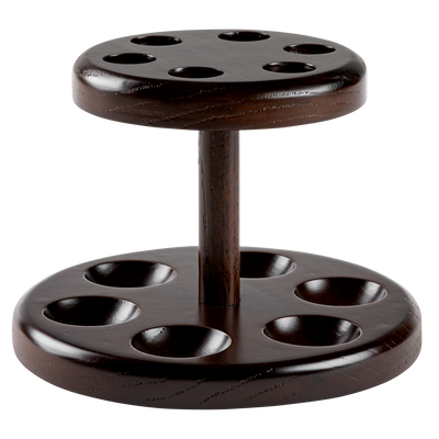 Rosenice Pfeifenhalter, rund, aus Holz, mit 5 Plätzen