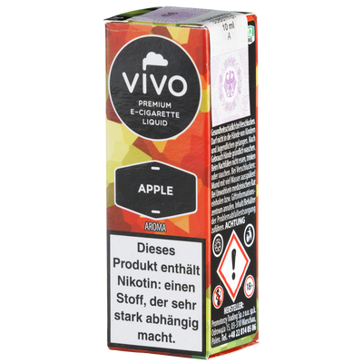 Vivo Liquid Apple 12mg 10ml Frontansicht World of Smoke