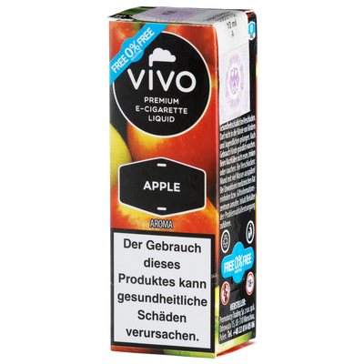 Vivo Liquid Apple nikotinfrei 10ml Frontansicht World of Smoke